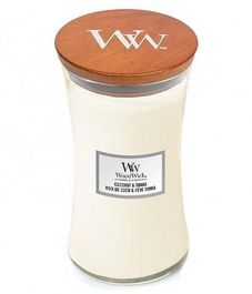 Кокос и тонка, ароматическая свеча, WoodWick