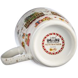 НАБОР ПОСУДЫ LEFARD "C НОВЫМ ГОДОМ" 3 ПР.: САЛАТНИК 800 МЛ, ТАРЕЛКА 19 СМ, КРУЖКА 400 МЛ (КОР=8НАБ.)