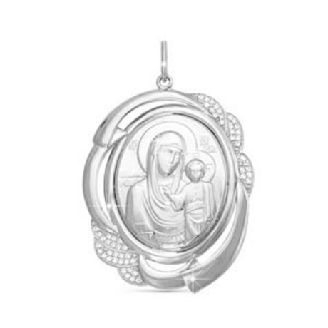 Подвеска из серебра с фианитами