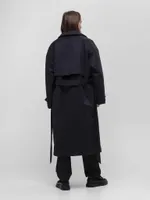 Плащ FOS Утепленный Термофин 200 Мужской Черный