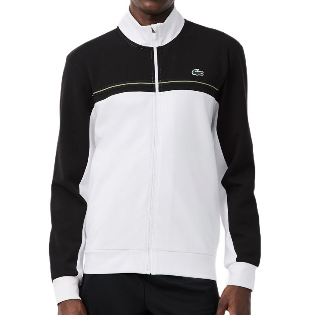 Мужская теннисная кофта Lacoste Sport Zipped Colour-Block -black/white