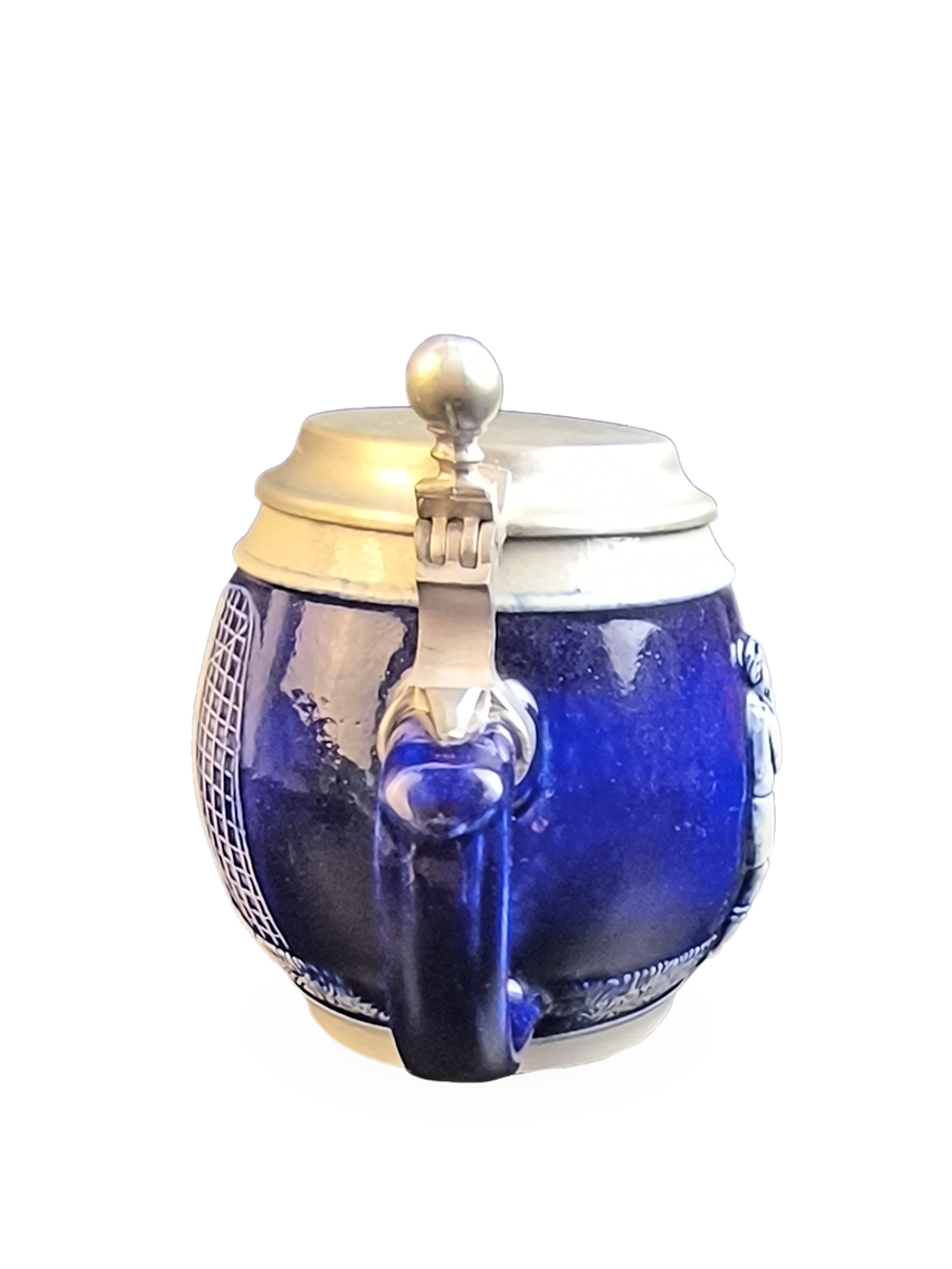 Кружка пивная " Футбол" (керамика с оловянной крышкой) Германия