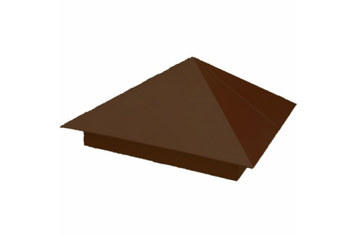 Зонт на столб 390*390 мм коричневый