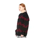 Свитер Волчок Flame черный