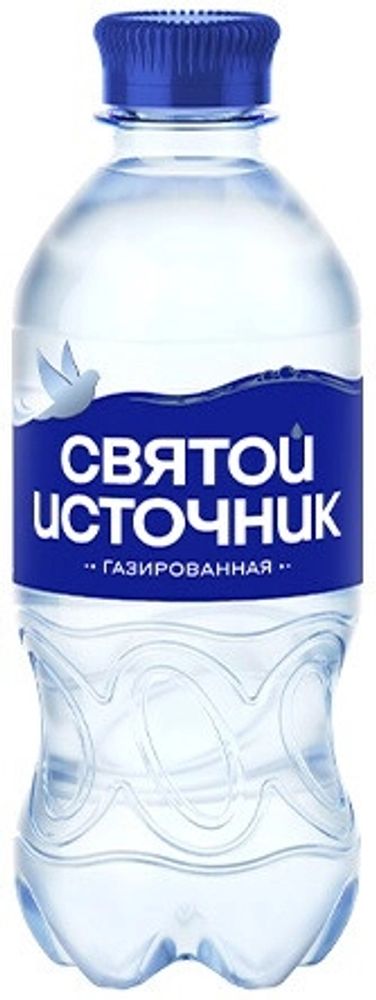Вода природная минеральная Святой Источник Газированная / Svyatoy Istochnik Sparkling 0.33 - пэт