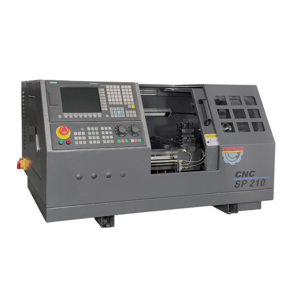 VISPROM SP210 CNC Токарный станок с ЧПУ с горизонтальной станиной