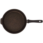 Сковорода глубокая 28см с ручкой «Грация» (черный/золото) сгчз280а