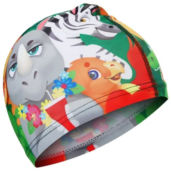 Набор для плавания детский ONLYTOP Swim «Зверята»: очки+шапочка, обхват 46-52