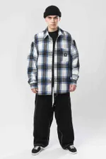 Рубашка Codered Harbor Wide Молочный/Голубой/Черный