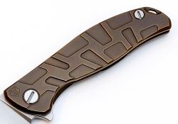 Нож Широгоров Кастом Флиппер 95 Т- узор бронзафотография - 7