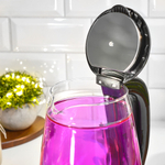 Чайник электрический 1,8л Sakura SA-2744P, стеклянный с точечной подсветкой