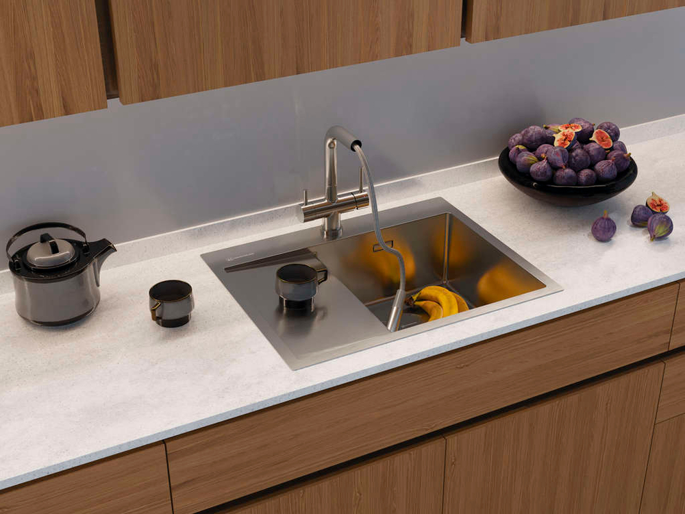 Мойка Omoikiri Akisame 65-R-LG нерж. сталь | Светлое золото