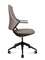 Кресло офисное Норден / Хан LB / Han LB / серая кожа / черная алюминиевая база
