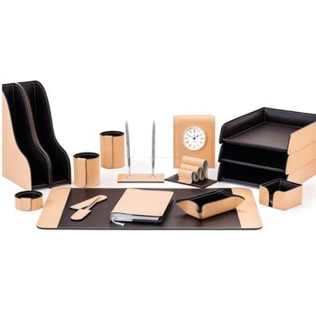 Настольный набор из кожи Cuoietto серии Business из 16 предметов (NBCNatCh16.2)