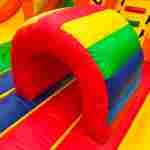 Коммерческий надувной батут «Сафари-Тигр» 10*9*8м, с двумя горками