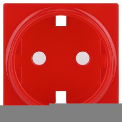 Накладка для розетки ЭРА Серия 12 12-6301-23 на 12-2101, 12-2102, 14-2101, 14-2102 сменная, красный