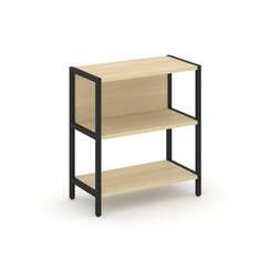 Shelf System Односекционный стеллаж двухярусный SN.STM-211 Акация Лорка/Металл Черный 810*400*879