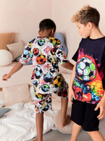 Пижама для мальчика Next Q66-495, 2 шт., Черный, Белый