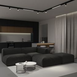 ULB-M70-20W-4000K-35 BLACK Светильник-прожектор линейный светодиодный трековый. Для магнитных шинопроводов. 2000 Лм. Белый свет 4000К. Черный. ТМ Uniel