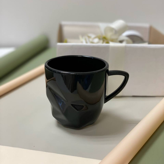 Кружка "Обсидиан", чёрная, 350 мл