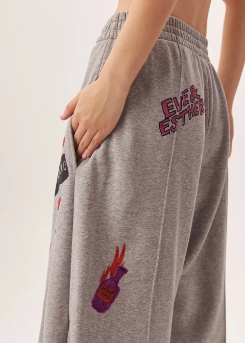 Брюки ШАЛЬНАЯ ПРИНЦЕССА 2.0 серого цвета