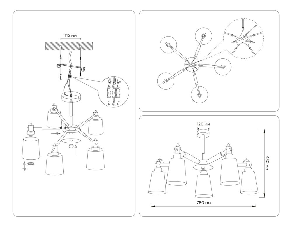 Ambrella Подвесная люстра Loft TR82208