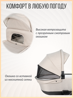 Коляска модульная 3в1 Molly Trio Light Grey/Светло-серый MT-3