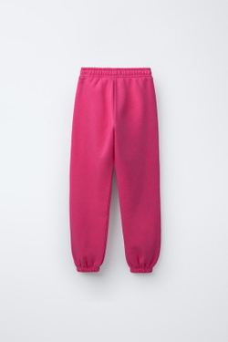 ZARA БРЮКИ-ДЖОГГЕРЫ ИЗ МЯГКОЙ ТКАНИ, ЦВЕТ ФУКСИИ