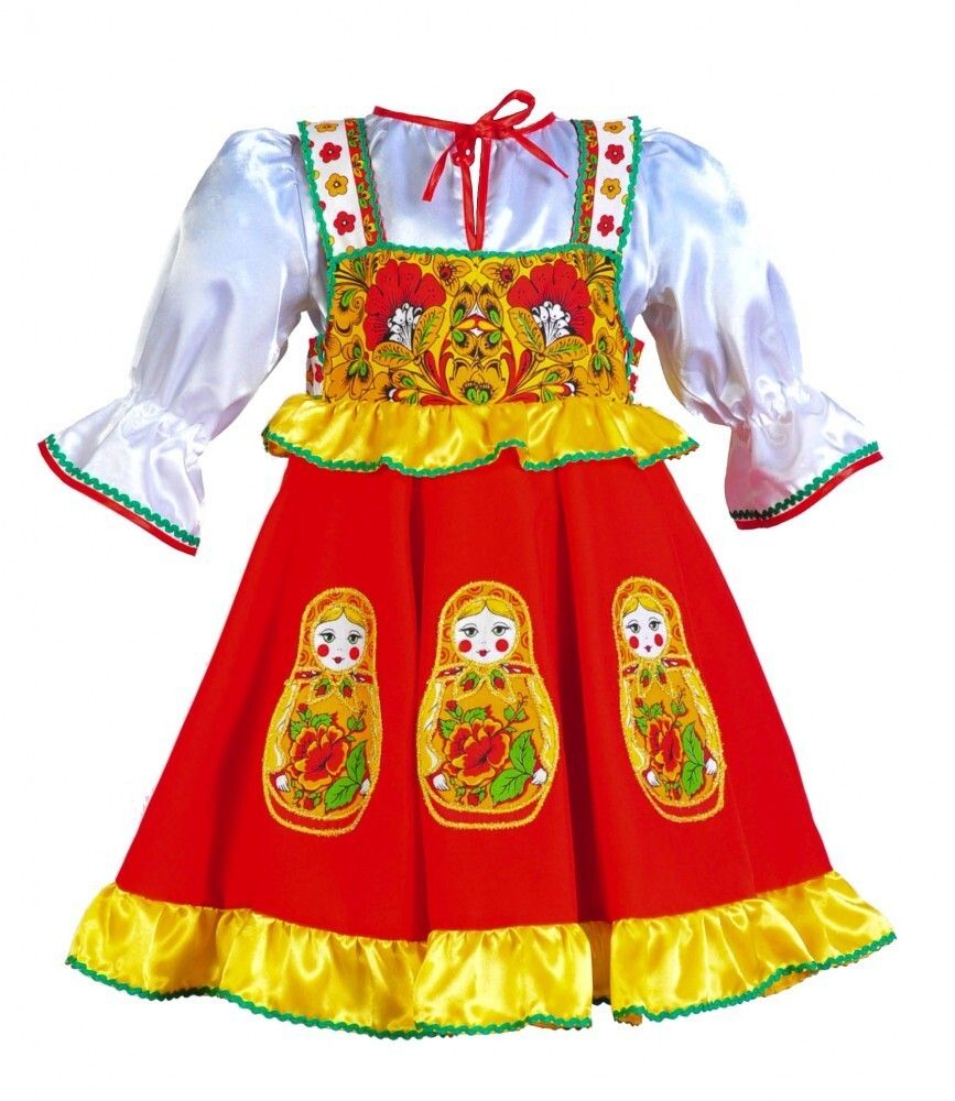 Русский народный костюм &quot;Матрешка&quot; детский модель 2