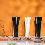 Черные трубочки «EcoPack» - 200 шт. (Цвет: черный)