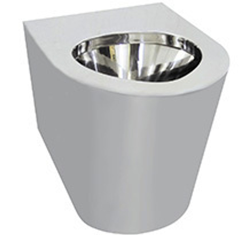 Унитаз напольный нерж. сталь NOFER 13012.M.B глянцевый