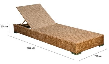 Шезлонг-лежак плетеный Mantera