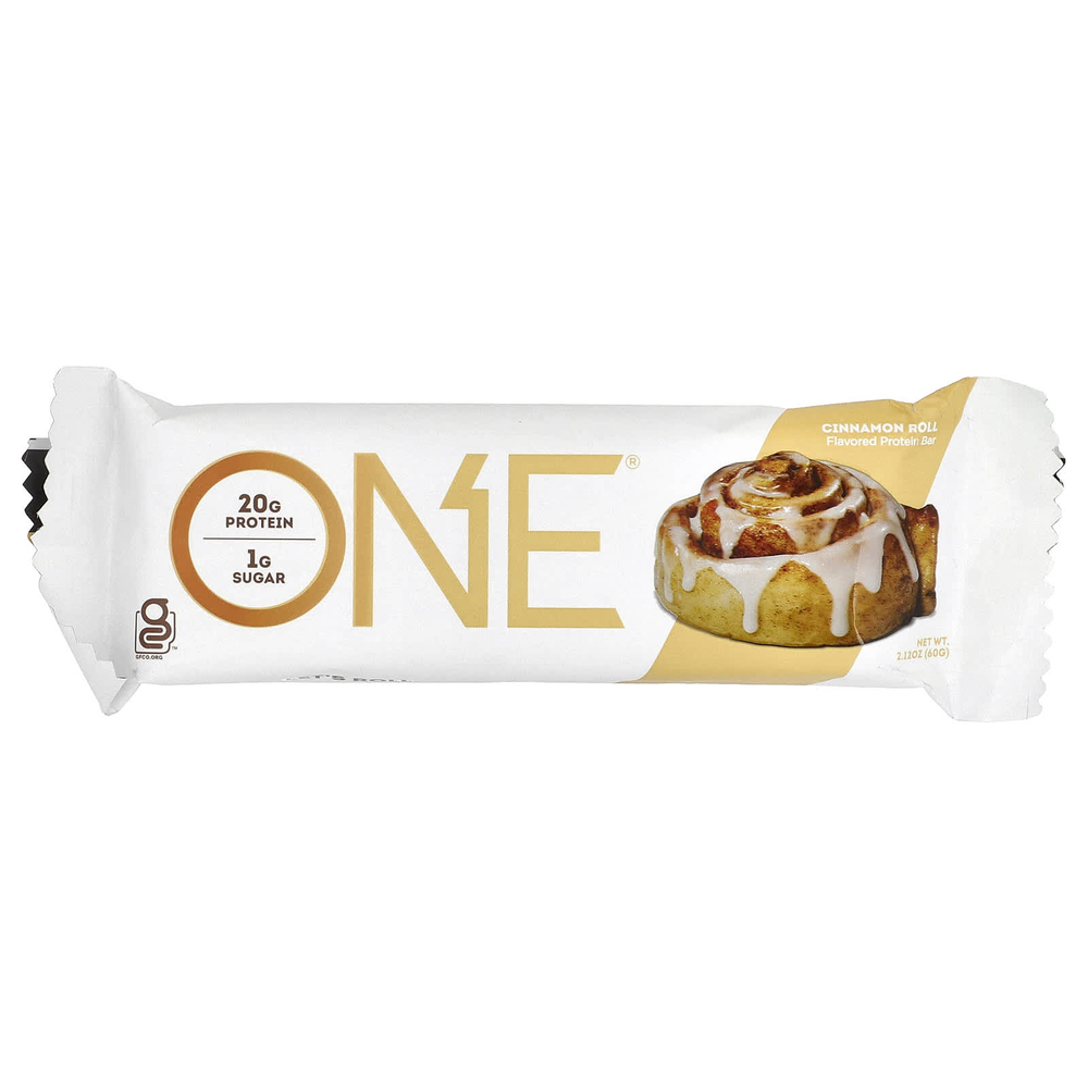 One Brands, Питательный батончик, со вкусом корицы, 12 шт., 60 г (2,12 унции) каждый