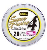 Пл.шн. Duel PE Super X-Wire 4 200m 5Color-Yellow Marking #0,6 (0,13мм) 5,4kg