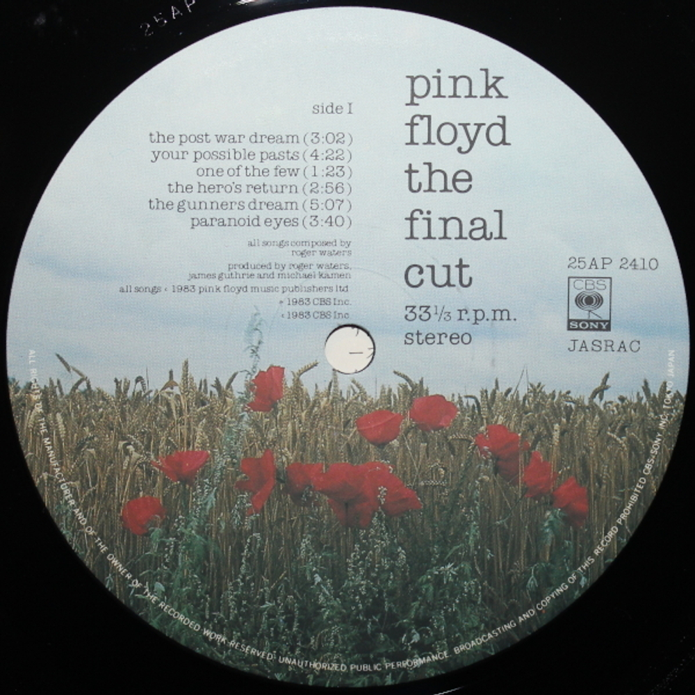 Pink Floyd / The Final Cut (LP)
