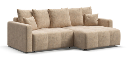 Угловой диван Босс Тренд Велюр Роял шампань