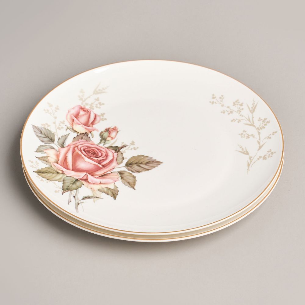 НАБОР ТАРЕЛОК ЗАКУСОЧНЫХ LEFARD "КОРЕЙСКАЯ РОЗА" 2 ШТ. 20,5 СМ (КОР=24ШТ.)