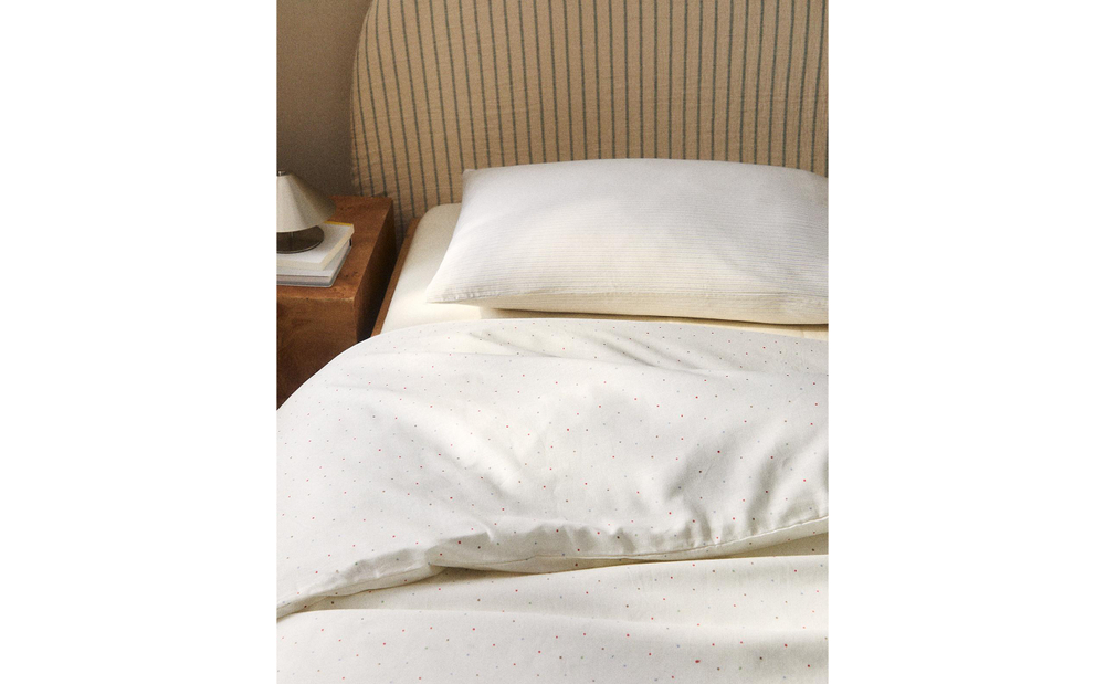 Пододеяльник Zara Home, лён 55%, хлопок 45%, однотонный, 2645/088