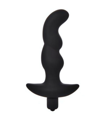 Массажер простаты с вибрацией силиконовый Onjoy Silicone Collection (10 режимов) (Цвет: черный)