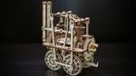 Локомотив №1 - Eco Wood Art - Деревянный конструктор, 3D пазл, сборная механическая модель, паровоз