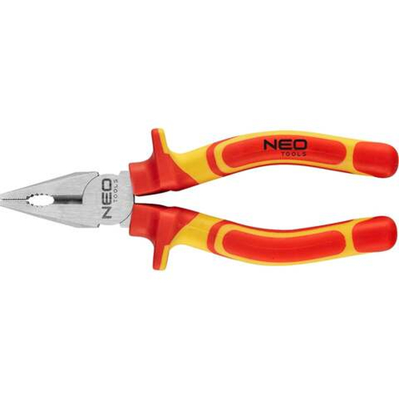 Плоскогубцы NEO Tools комбинированные, 160 мм, 1000 В, CrV, полированные 01-220