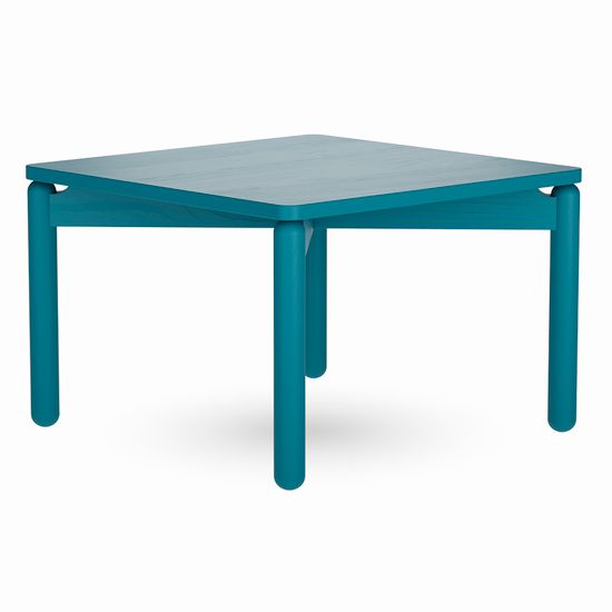 Столик кофейный saga, 60х60 см, сине-зеленый