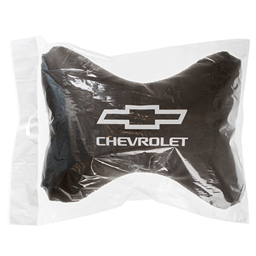 Подушка - подголовник Skyway экокожа 30 х 20 см черная Chevrolet