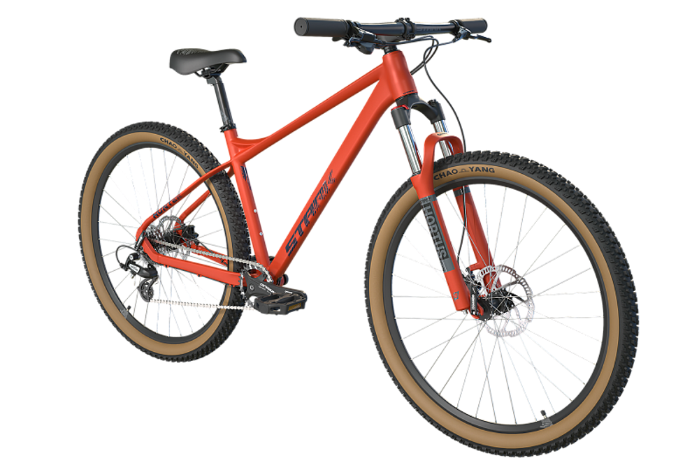 Велосипед 29" Stark'25 Hunter 29.2 HD р.19" оранжевый матовый/грозовой