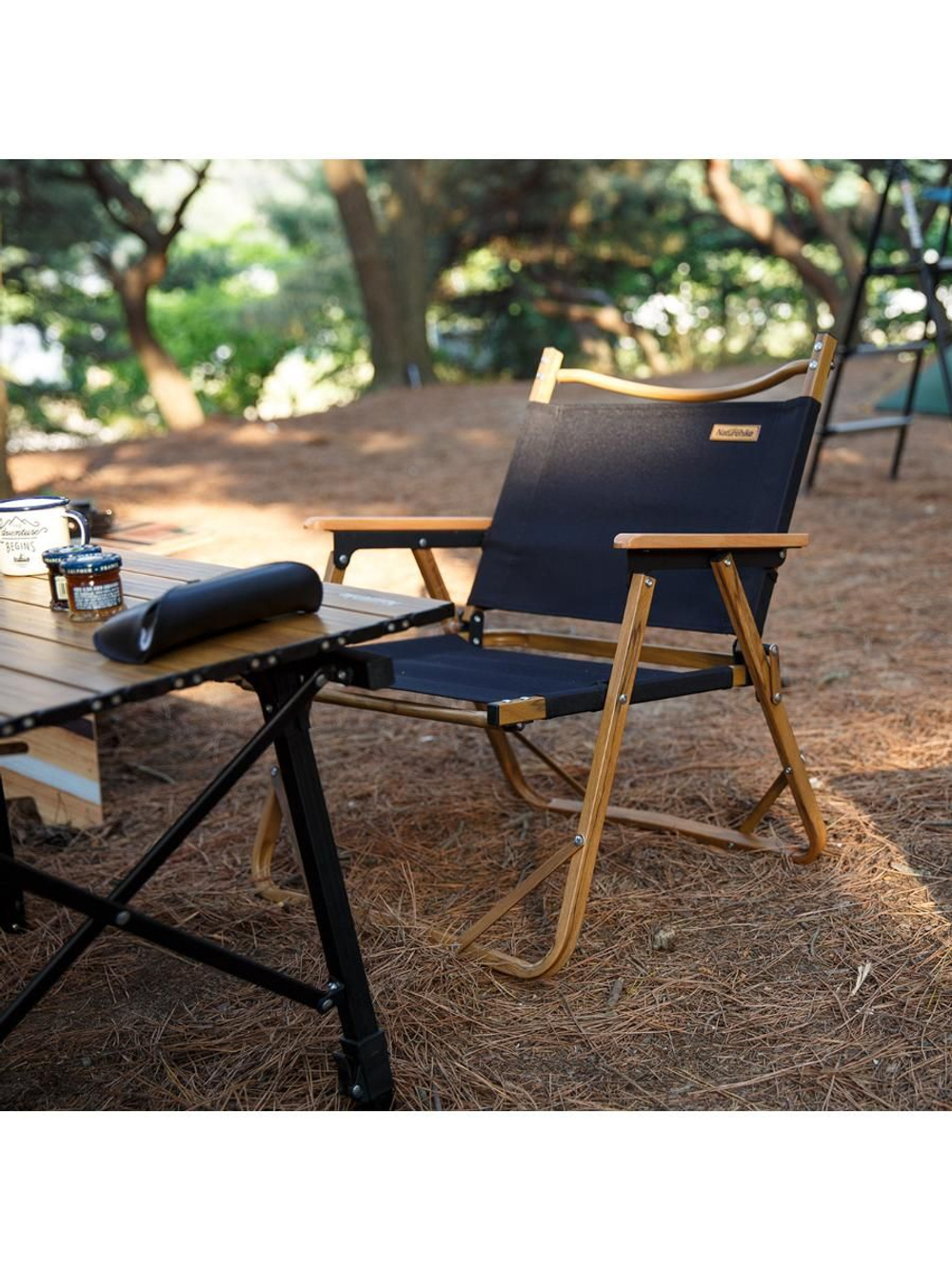 Стул Naturehike MW02 NH19Y002-D складной черный, 6927595760789