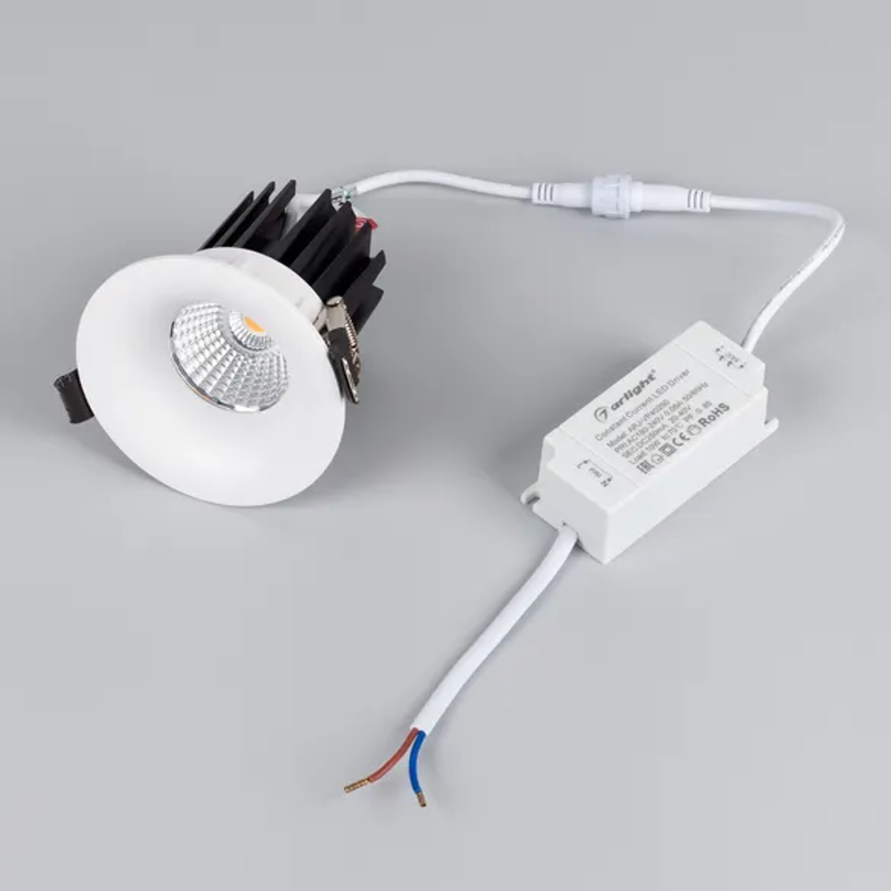 Светильник MS-FOGGY-BUILT-R86-10W Warm3000 (WH, 60 deg, 230V) (Arlight, IP54 Металл, 5 лет) 044623
