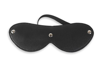 Закрытая маска на глаза на резинке (Цвет: черный)