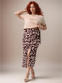 Костюм женский "Энимал" коричневый