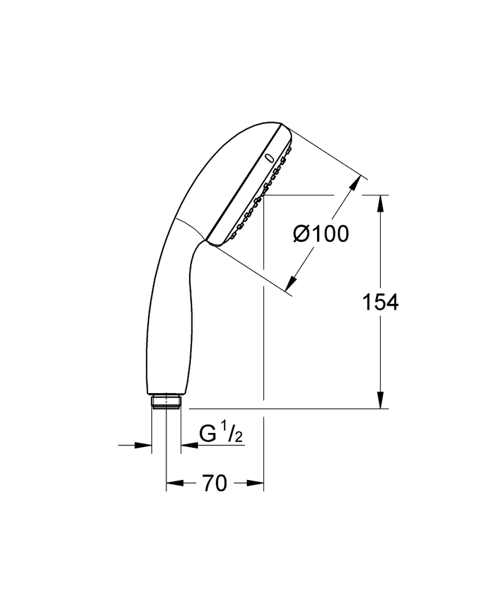 Ручной душ GROHE Vitalio Start 100, 27940000