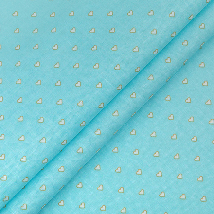 Ткань для пэчворка PEPPY  БАБУШКИН СУНДУЧОК , 50 x 55 см,140 г/кв.м ,100% хл,БС-38,сердечки